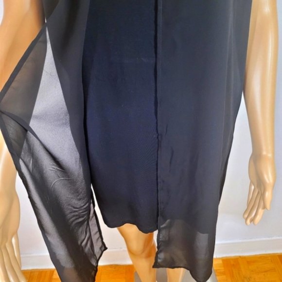 Willow & Thread Black summer Striped Dress, Size XL - Picture 3 of 5